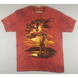 The‎ Mountain Native American Indian with Eagle Tie Dye Shirt Size XL